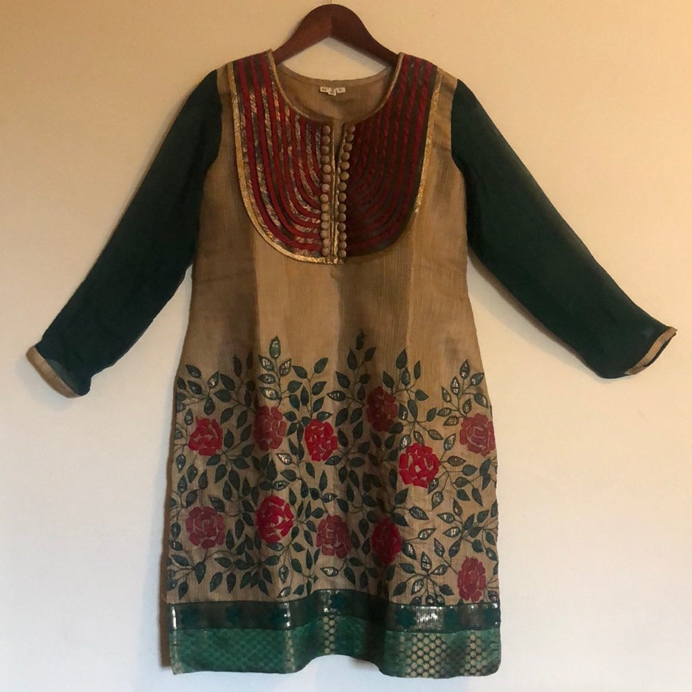 Embroidered Tunic Dress
